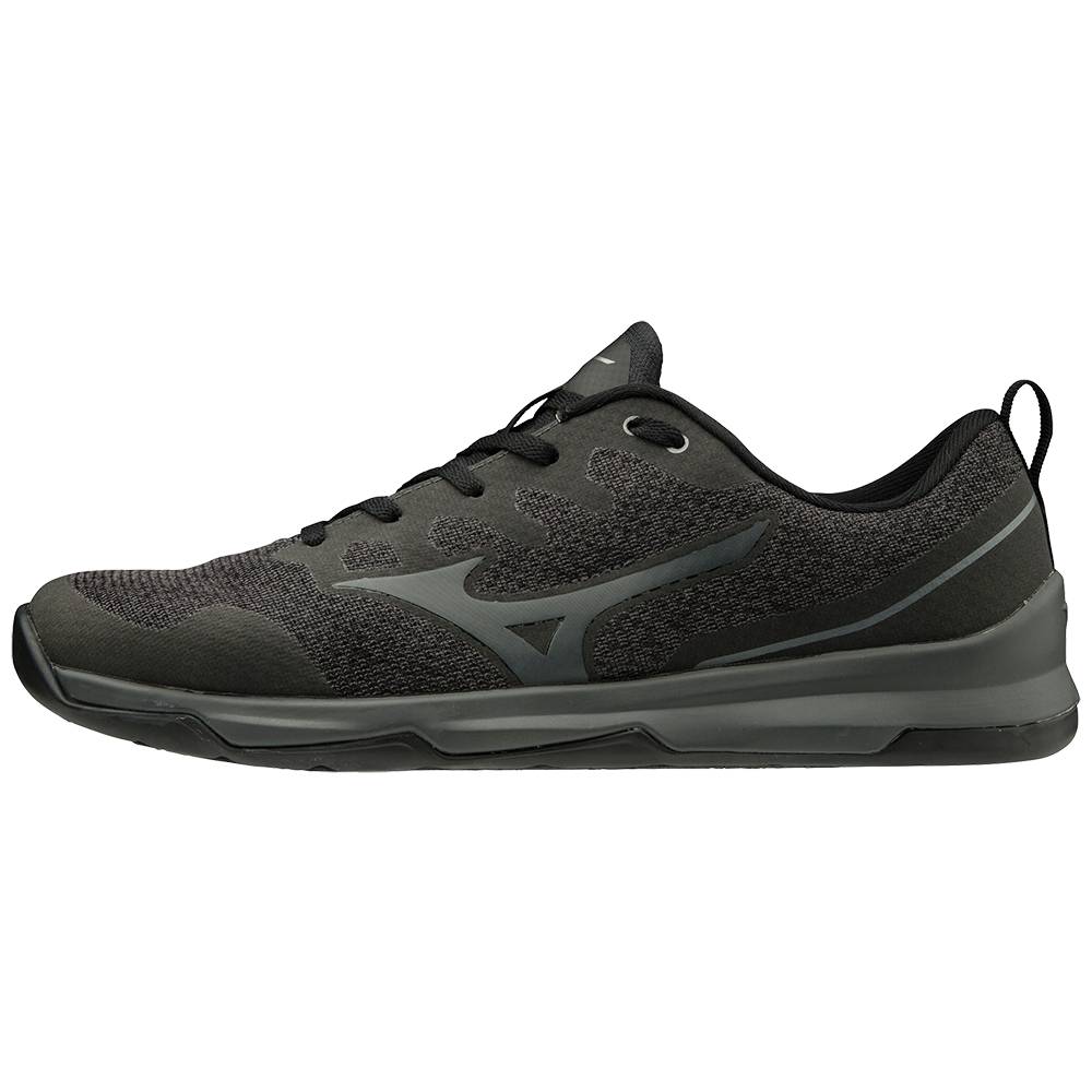 Mens Mizuno TC-02 Training Shoes Black/Grey Philippines (ZGUSKB691)